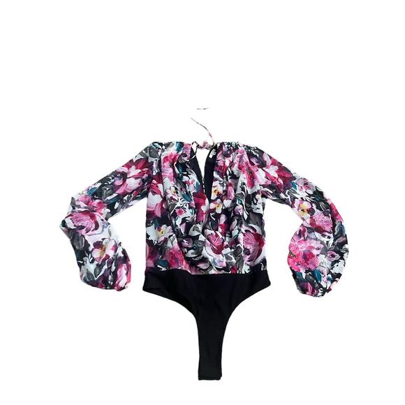 RONNY KOBO Mika Floral Crepe Bodysuit - Small - Picture 5 of 6